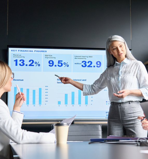Accountants reviewing business-related records online, representing Tax, Accounting and Bookkeeping Services in Glendive, MT